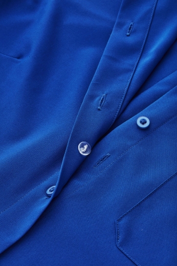 Picture of Bizcare Ladies Florence Easy Stretch Plain Shirt Short Sleeve